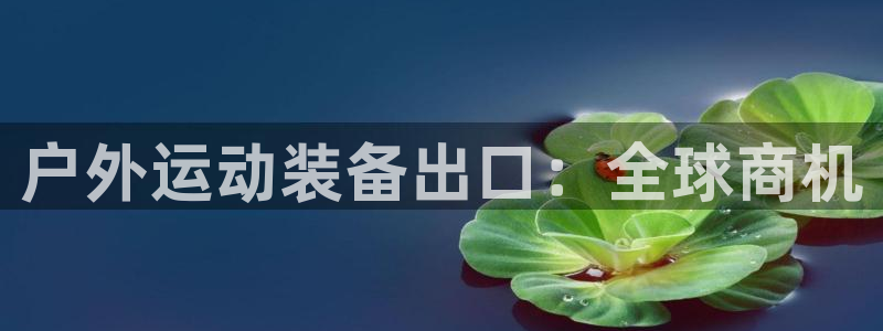尊龙凯时登陆：户外运动装备出口：全球商机