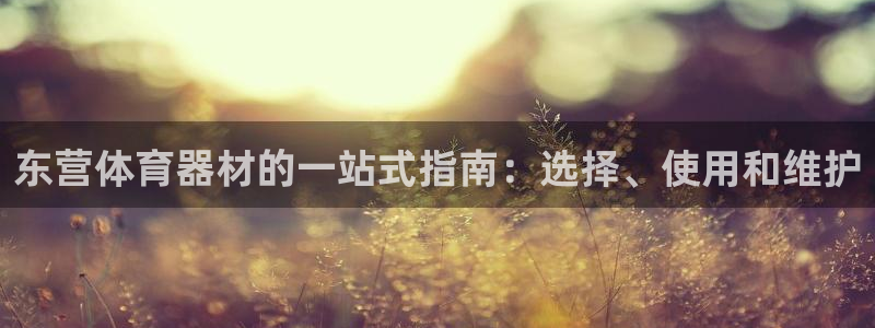 尊龙人生就是博d88官方网站：东营体育器材的一站式指
