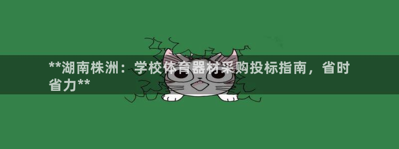 尊龙一人生就是搏：**湖南株洲：学校体育器材采购投标