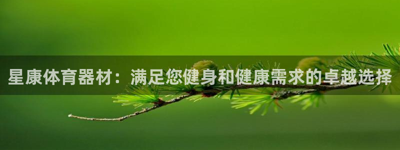 凯时k8娱乐唯一官网：星康体育器材：满足您健身和健康