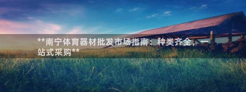 尊龙凯时官网入口：**南宁体育器材批发市场指南：种类