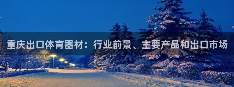 尊龙 am i blue：重庆出口体育器材：行业前景
