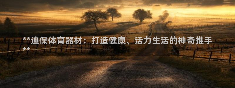 尊龙凯时取款一直支付中：**迪保体育器材：打造健康、活力生活