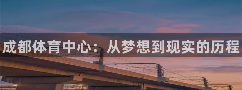 尊龙凯时的生产设备：成都体育中心：从梦想到现实的历程