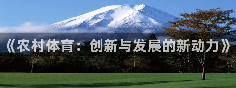 尊龙光学怎么样：《农村体育：创新与发展的新动力》