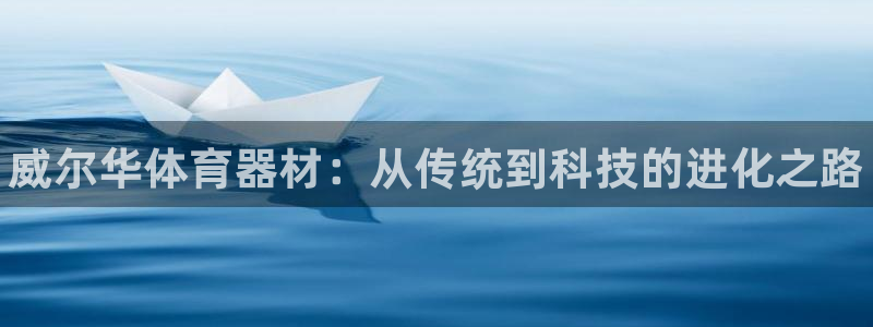 尊龙凯时app产品介绍：威尔华体育器材：从传统到科技